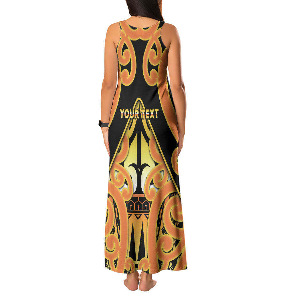 Personalised New Zealand Te Tairawhiti Tank Maxi Dress Maori Koru Pattern LT05 - Polynesian Pride