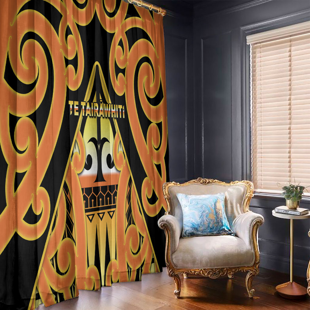 New Zealand Te Tairawhiti Window Curtain Maori Koru Pattern LT05 - Polynesian Pride