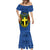 Vanuatu Tafea Province Mermaid Dress Coat Of Arms And Namele Fern Polynesian Pattern LT05 - Polynesian Pride