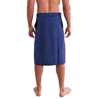 Personalised Nauru Angam Day Lavalava Gold Navy Tribal Pattern LT05 - Polynesian Pride