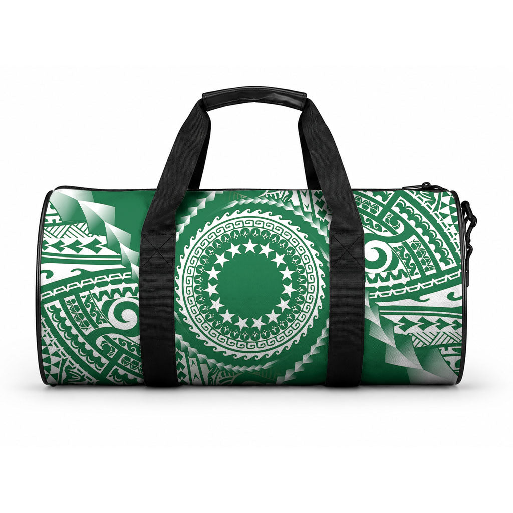 Cook Islands Gospel Day Duffle Bag Green Tribal Curves LT05 One size Green - Polynesian Pride