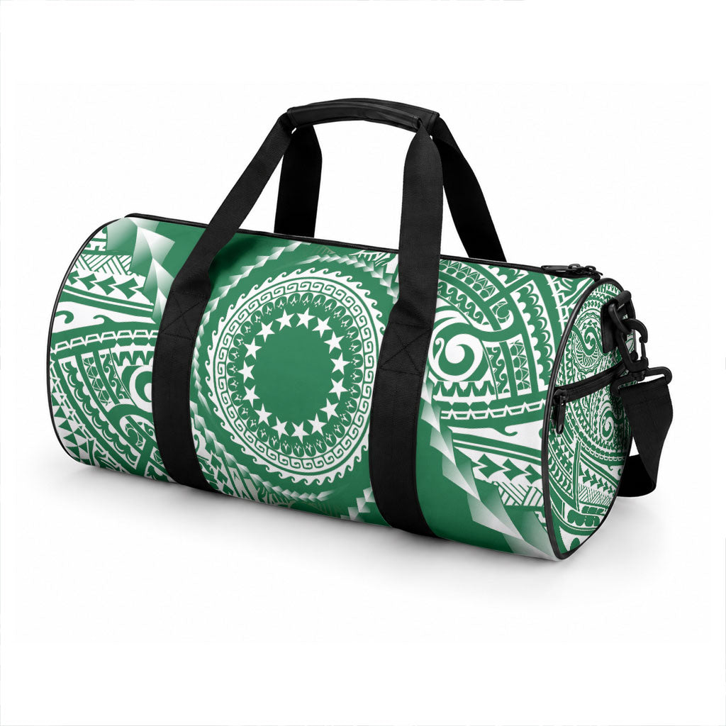 Cook Islands Gospel Day Duffle Bag Green Tribal Curves LT05 - Polynesian Pride