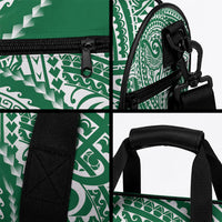 Cook Islands Gospel Day Duffle Bag Green Tribal Curves LT05 - Polynesian Pride