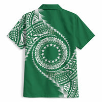 Cook Islands Gospel Day Hawaiian Shirt Green Tribal Curves LT05 - Polynesian Pride