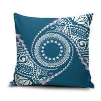 Cook Islands Gospel Day Pillow Cover Blue Tribal Curves LT05 Blue - Polynesian Pride