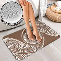 Cook Islands Gospel Day Bathroom Set Brown Tribal Curves LT05 - Polynesian Pride