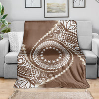 Cook Islands Gospel Day Blanket Brown Tribal Curves LT05 - Polynesian Pride