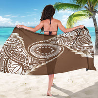Cook Islands Gospel Day Sarong Brown Tribal Curves LT05 - Polynesian Pride