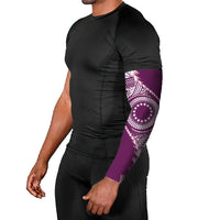 Cook Islands Gospel Day Arm Sleeves Maroon Tribal Curves LT05 - Polynesian Pride