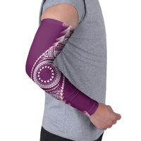 Cook Islands Gospel Day Arm Sleeves Maroon Tribal Curves LT05 - Polynesian Pride