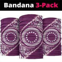 Cook Islands Gospel Day Neck Gaiter Maroon Tribal Curves LT05 package One Size: 25*50cm Maroon - Polynesian Pride