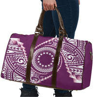 Cook Islands Gospel Day Travel Bag Maroon Tribal Curves LT05 - Polynesian Pride