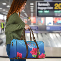 Bula Fiji Day Travel Bag Traditional Tapa Pattern With Hibiscus LT05 - Polynesian Pride