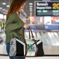 Hawaii Warriors Football Travel Bag Rainbow Kakau Pattern White LT05 - Polynesian Pride
