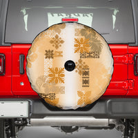 Hawaiian Quilt Spare Tire Cover Vintage Pattern Brown LT05 - Polynesian Pride