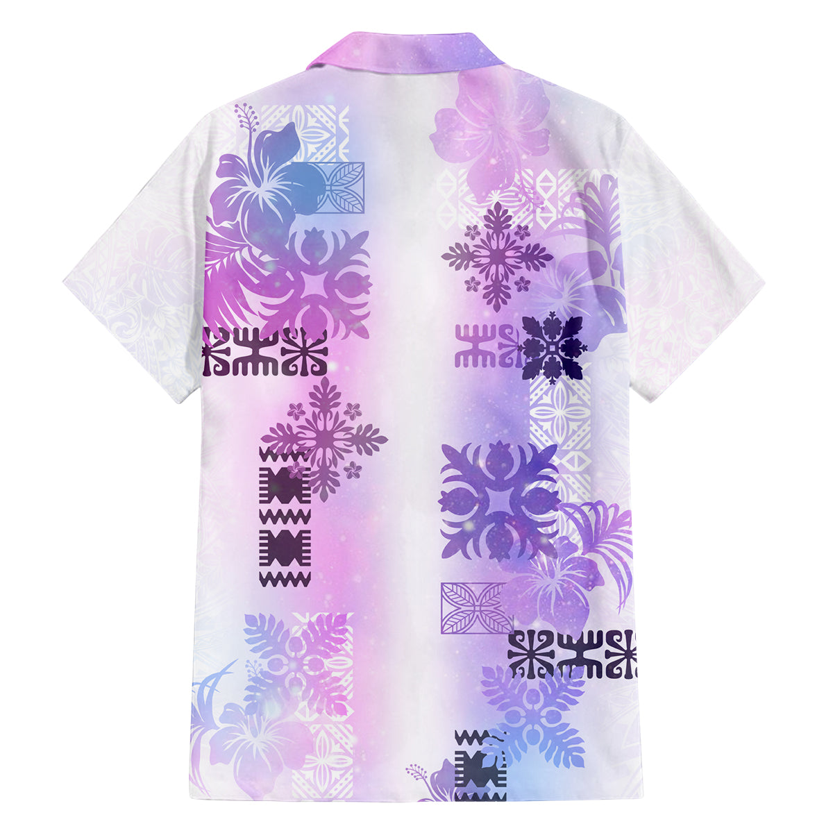 Hawaiian Quilt Family Matching Off Shoulder Long Sleeve Dress and Hawaiian Shirt Vintage Pattern Galaxy LT05 - Polynesian Pride