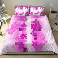 Hawaiian Quilt Bedding Set Vintage Pattern Pink LT05 - Polynesian Pride