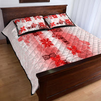 Hawaiian Quilt Quilt Bed Set Vintage Pattern Red LT05 - Polynesian Pride