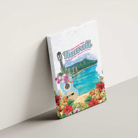 Aloha Hawaii Waikiki Beach Landscape Canvas Wall Art