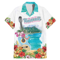 Aloha Hawaii Waikiki Beach Landscape Family Matching Mermaid Dress and Hawaiian Shirt