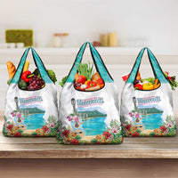 Aloha Hawaii Waikiki Beach Landscape Grocery Bag