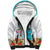 Aloha Hawaii Waikiki Beach Landscape Sherpa Hoodie