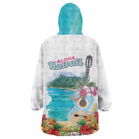 Aloha Hawaii Waikiki Beach Landscape Wearable Blanket Hoodie