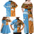 Custom Fiji Tapa And Australia Aboriginal Together Family Matching Off Shoulder Maxi Dress and Hawaiian Shirt LT05 - Polynesian Pride