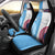 Custom Fiji And USA Palm Tree With Eagle Car Seat Cover LT05 - Polynesian Pride