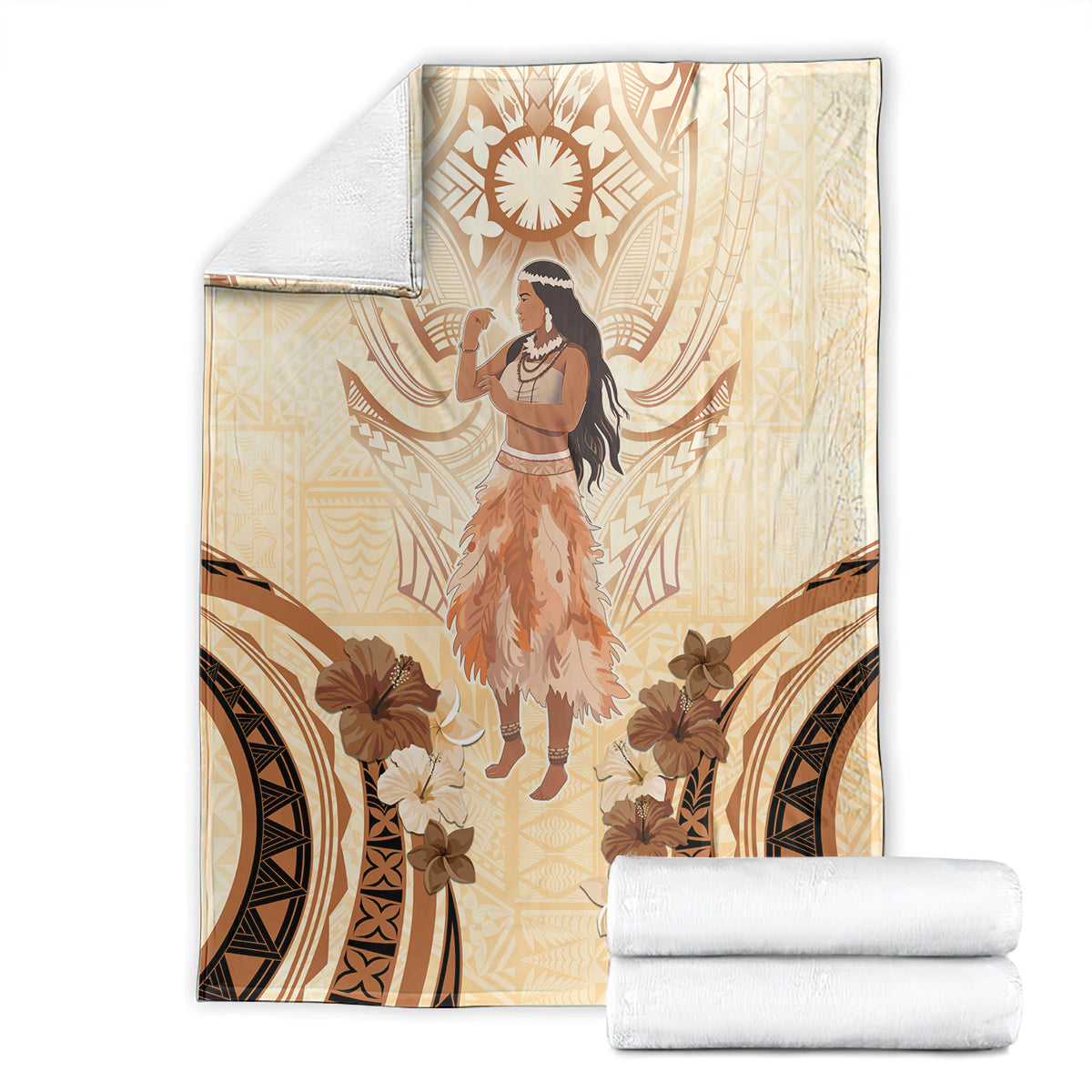 Tonga Women's Day Blanket With Polynesian Pattern