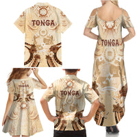 Tonga Women's Day Family Matching Summer Maxi Dress and Hawaiian Shirt With Polynesian Pattern LT05 - Polynesian Pride