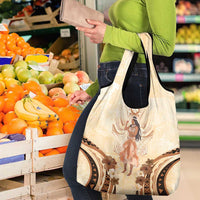 Tonga Women's Day Grocery Bag With Polynesian Pattern