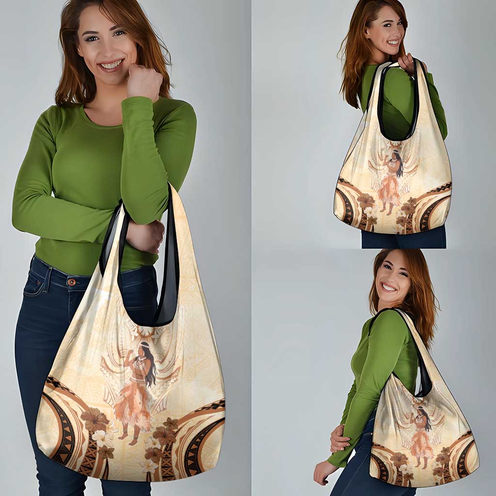 Tonga Women's Day Grocery Bag With Polynesian Pattern