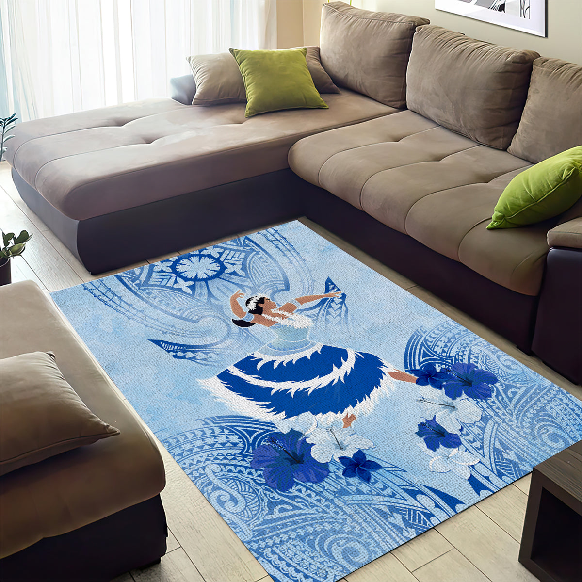 Cook Islands Women's Day Area Rug With Polynesian Pattern LT05 - Polynesian Pride
