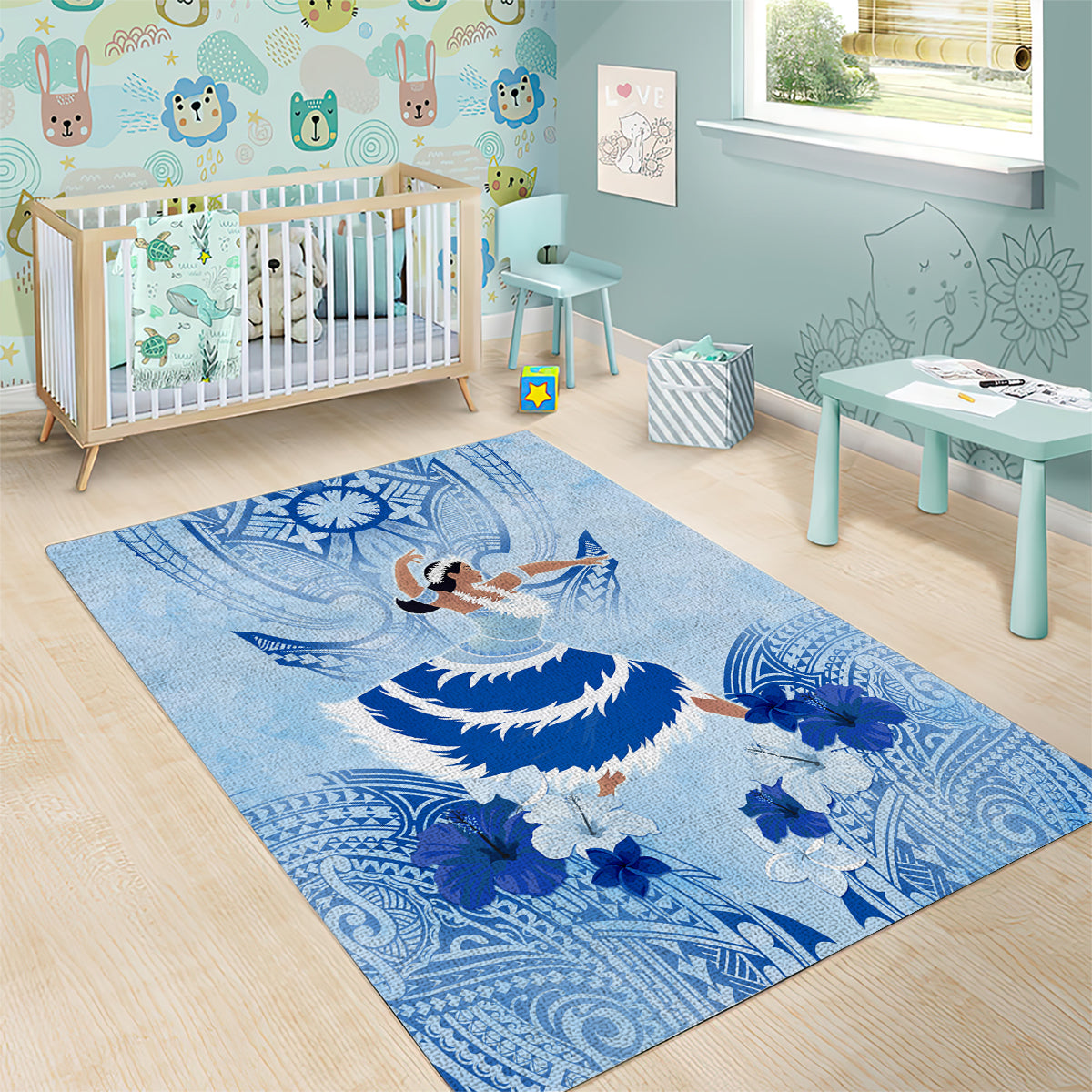Cook Islands Women's Day Area Rug With Polynesian Pattern LT05 - Polynesian Pride