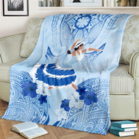 Cook Islands Women's Day Blanket With Polynesian Pattern