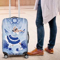 Cook Islands Women's Day Luggage Cover With Polynesian Pattern