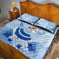 Cook Islands Women's Day Quilt Bed Set With Polynesian Pattern