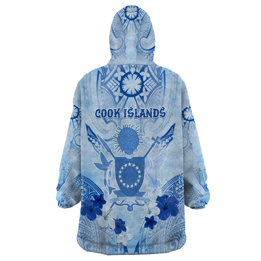 Cook Islands Women's Day Wearable Blanket Hoodie With Polynesian Pattern LT05 - Polynesian Pride