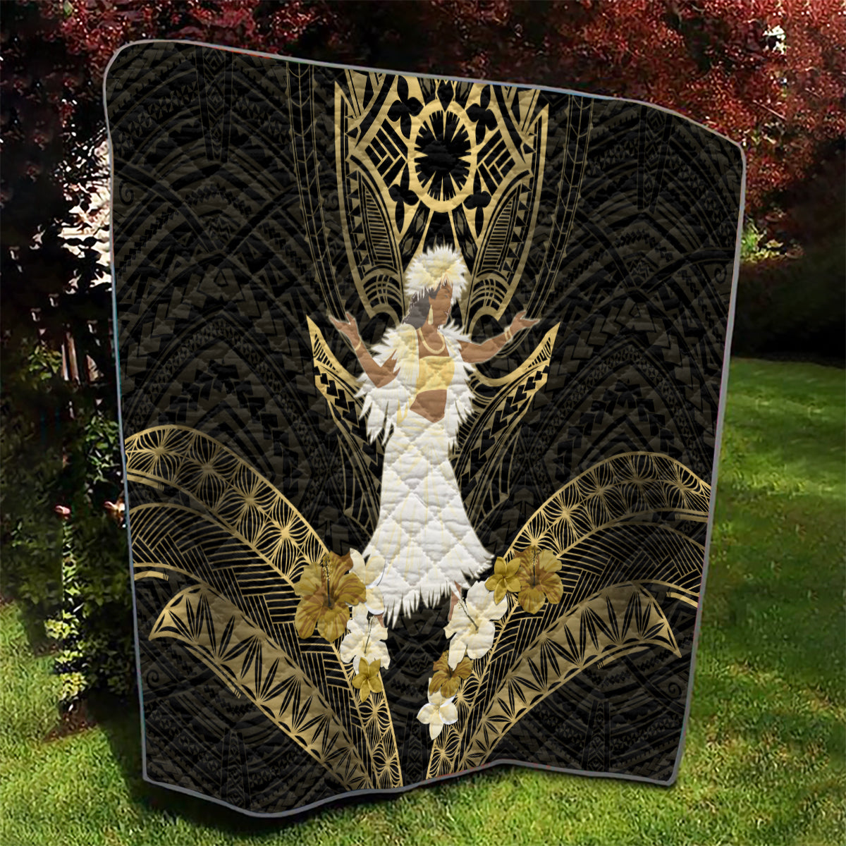 Niue Women's Day Quilt With Polynesian Pattern LT05 - Polynesian Pride