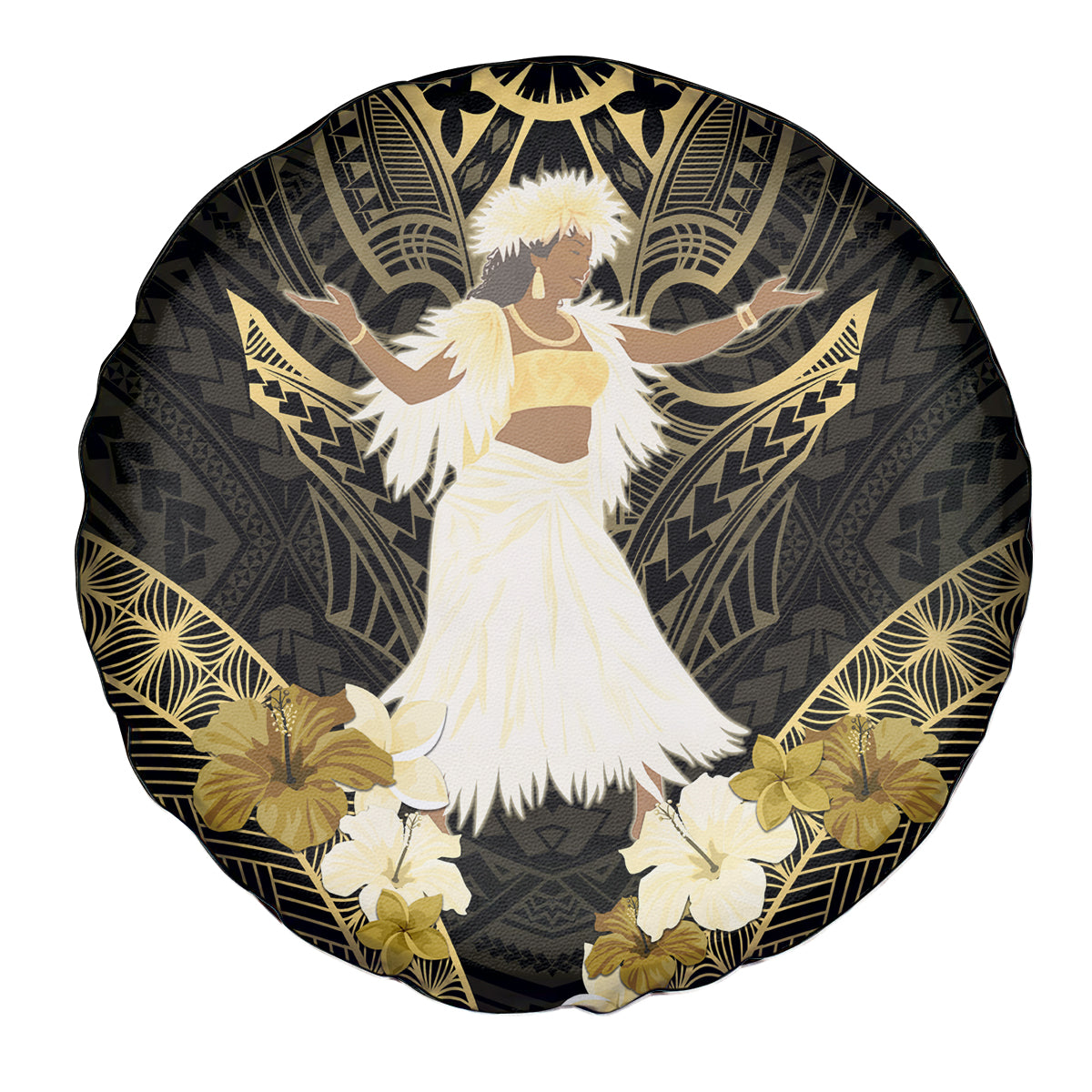 Niue Women's Day Spare Tire Cover With Polynesian Pattern