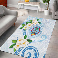 Guam Chamorro Area Rug Guasali Flowers Curves Style