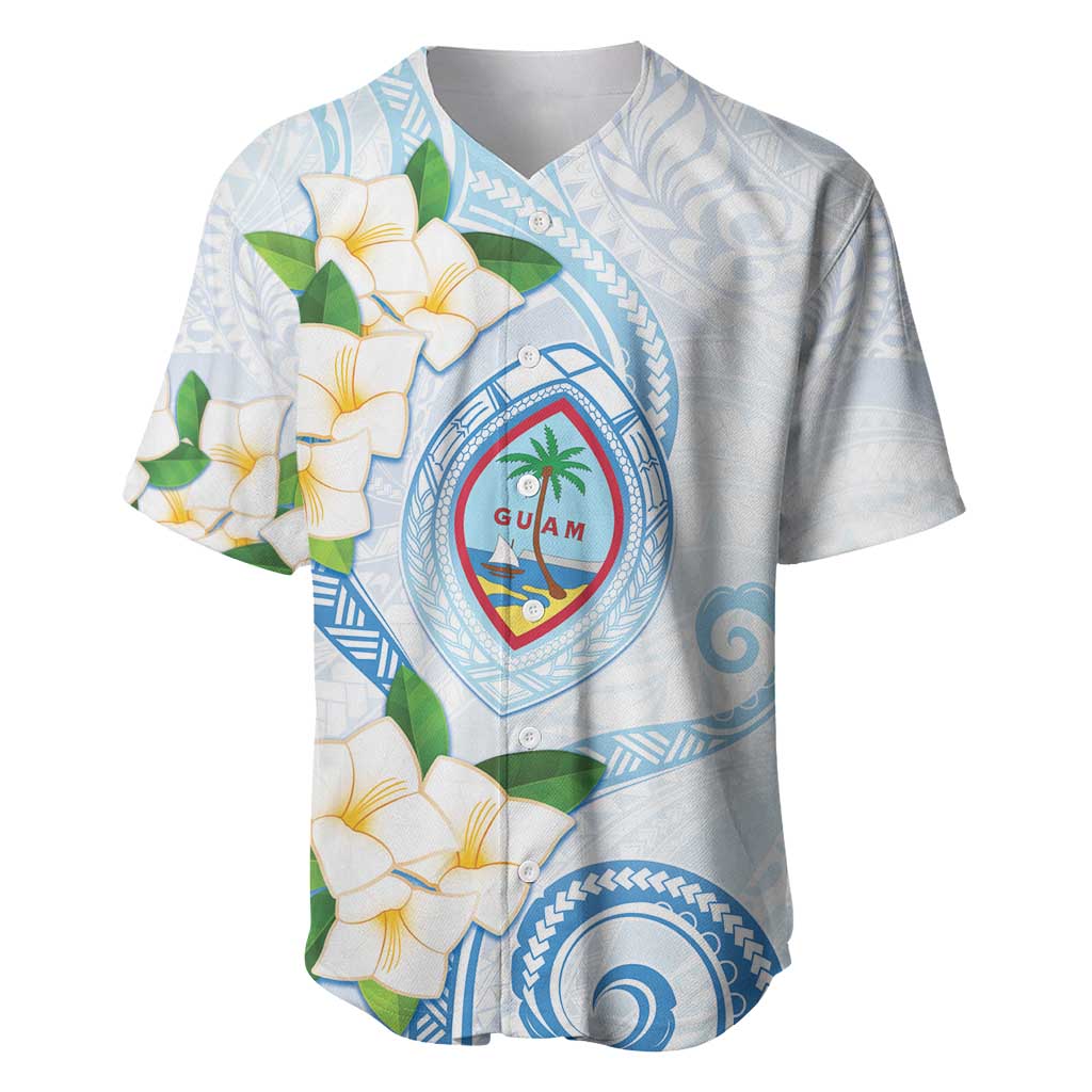Guam Chamorro Baseball Jersey Guasali Flowers Curves Style