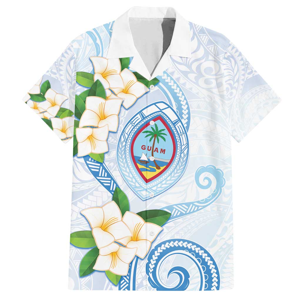 Guam Chamorro Family Matching Puletasi and Hawaiian Shirt Guasali Flowers Curves Style