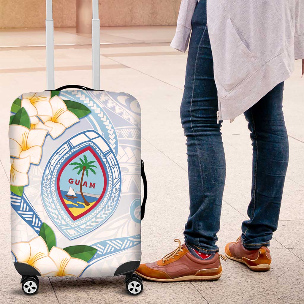 Guam Chamorro Luggage Cover Guasali Flowers Curves Style