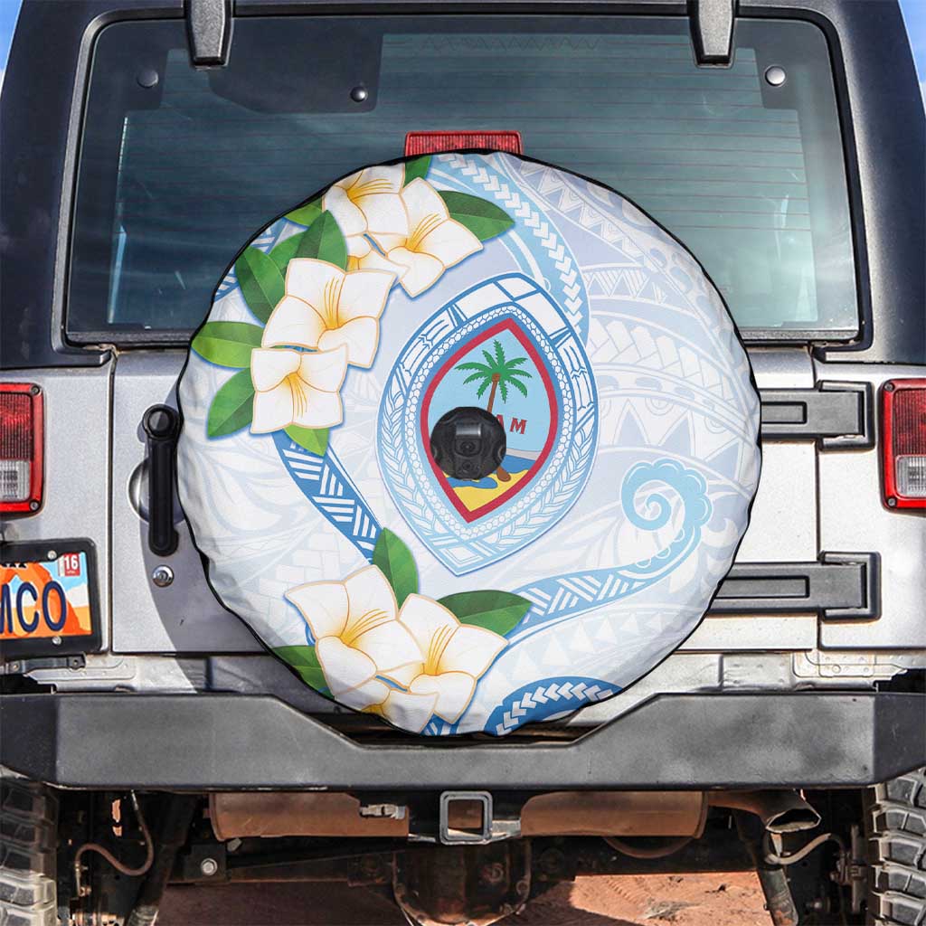 Guam Chamorro Spare Tire Cover Guasali Flowers Curves Style