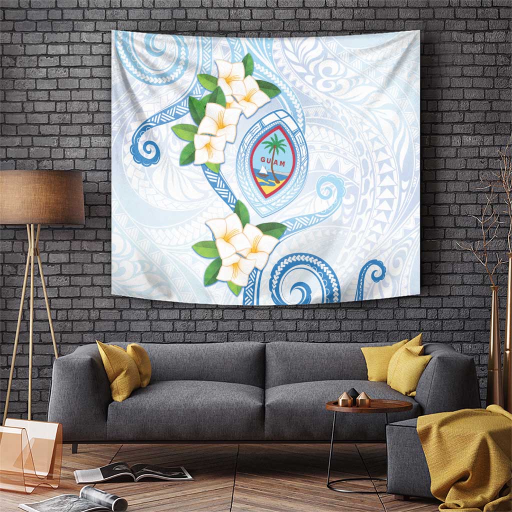 Guam Chamorro Tapestry Guasali Flowers Curves Style