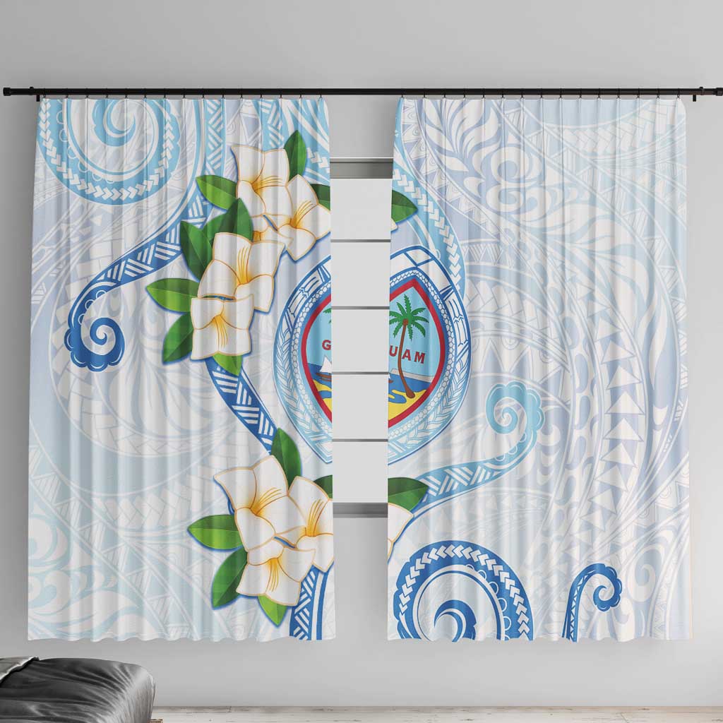 Guam Chamorro Window Curtain Guasali Flowers Curves Style