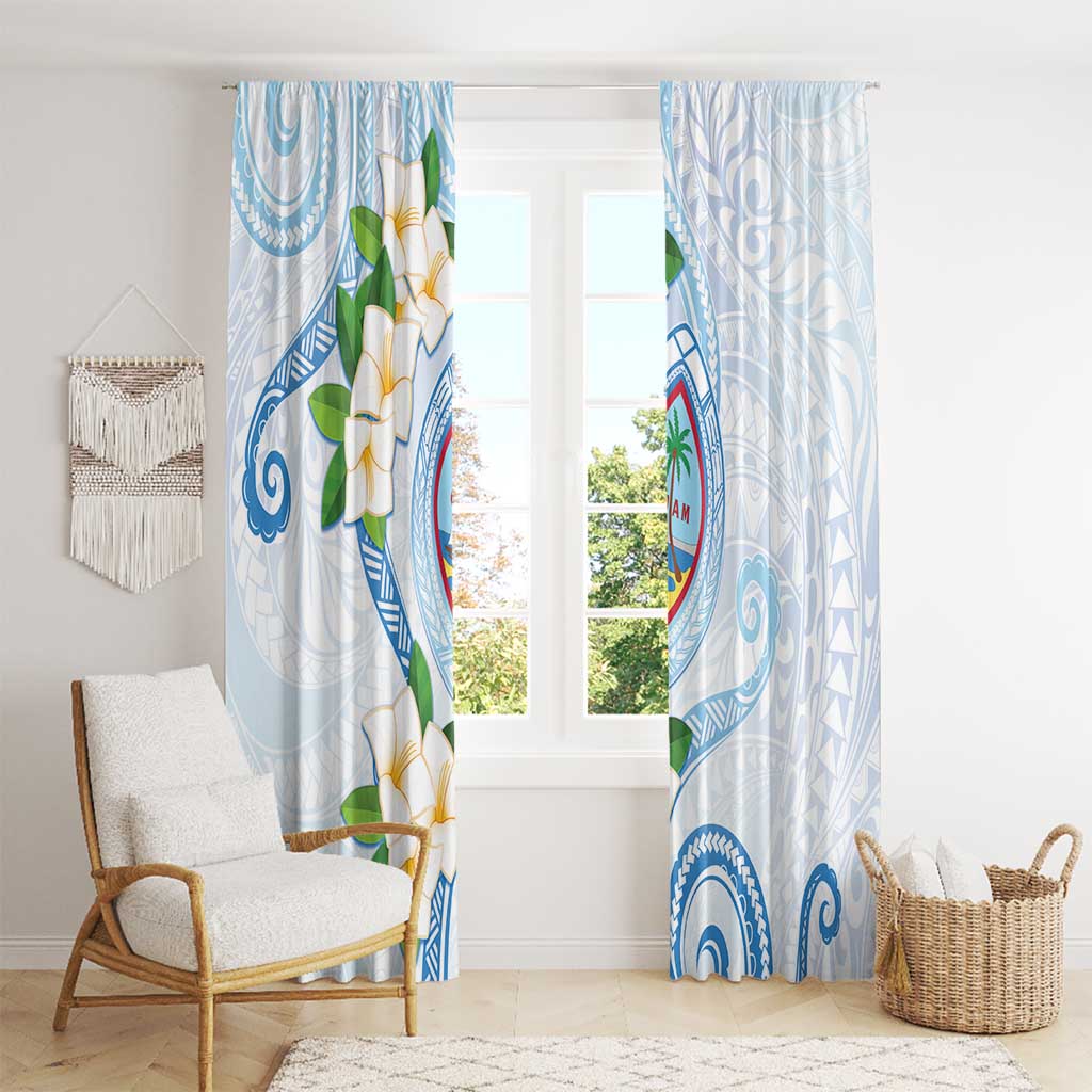Guam Chamorro Window Curtain Guasali Flowers Curves Style