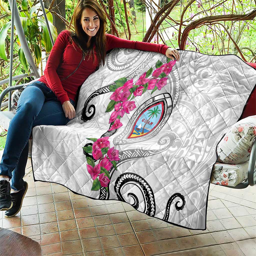 Guam Chamorro Quilt Curves Polynesian Tattoo Mix Bougainvillea